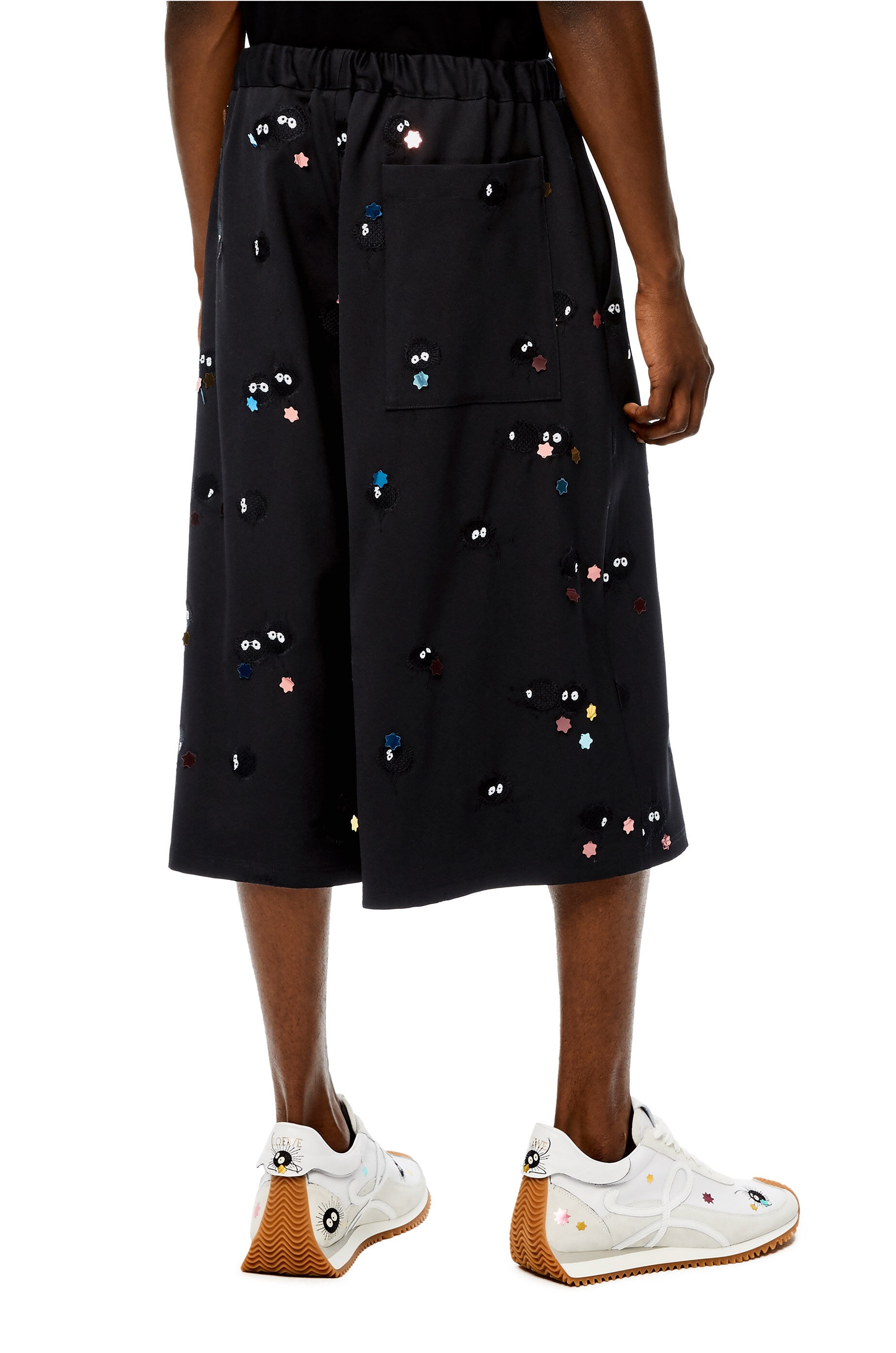 Susuwatari drawstring shorts in wool - 4