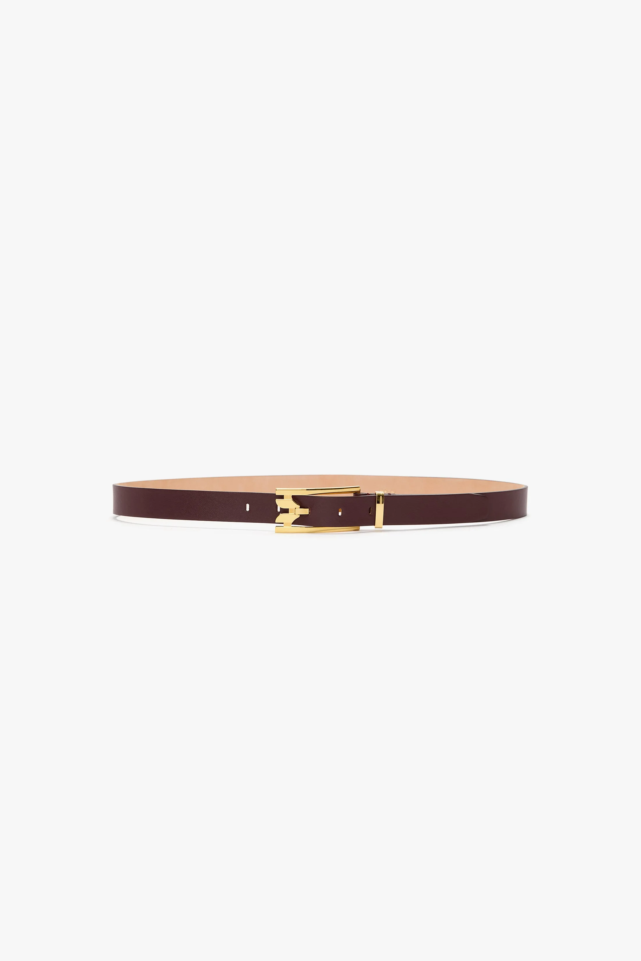 Dorian Pin Buckle Belt In Burgundy Smooth Leather - 1