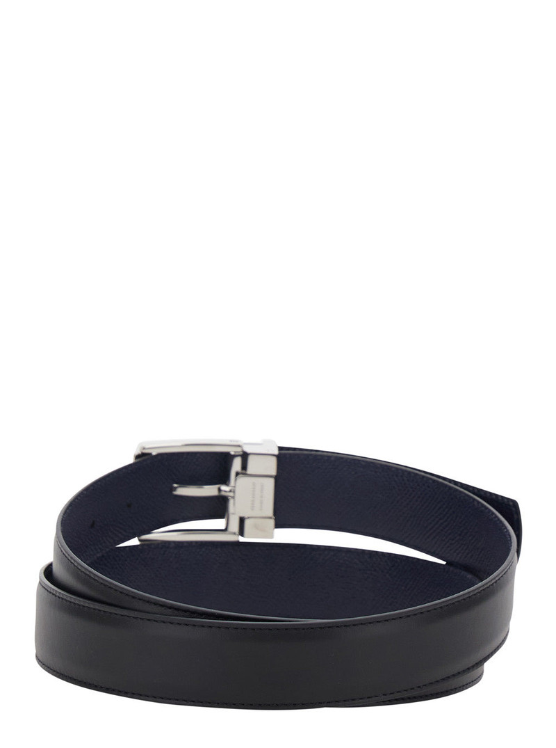 FERRAGAMO Belt Double-Adjustable With Black Leather Buckle outlook