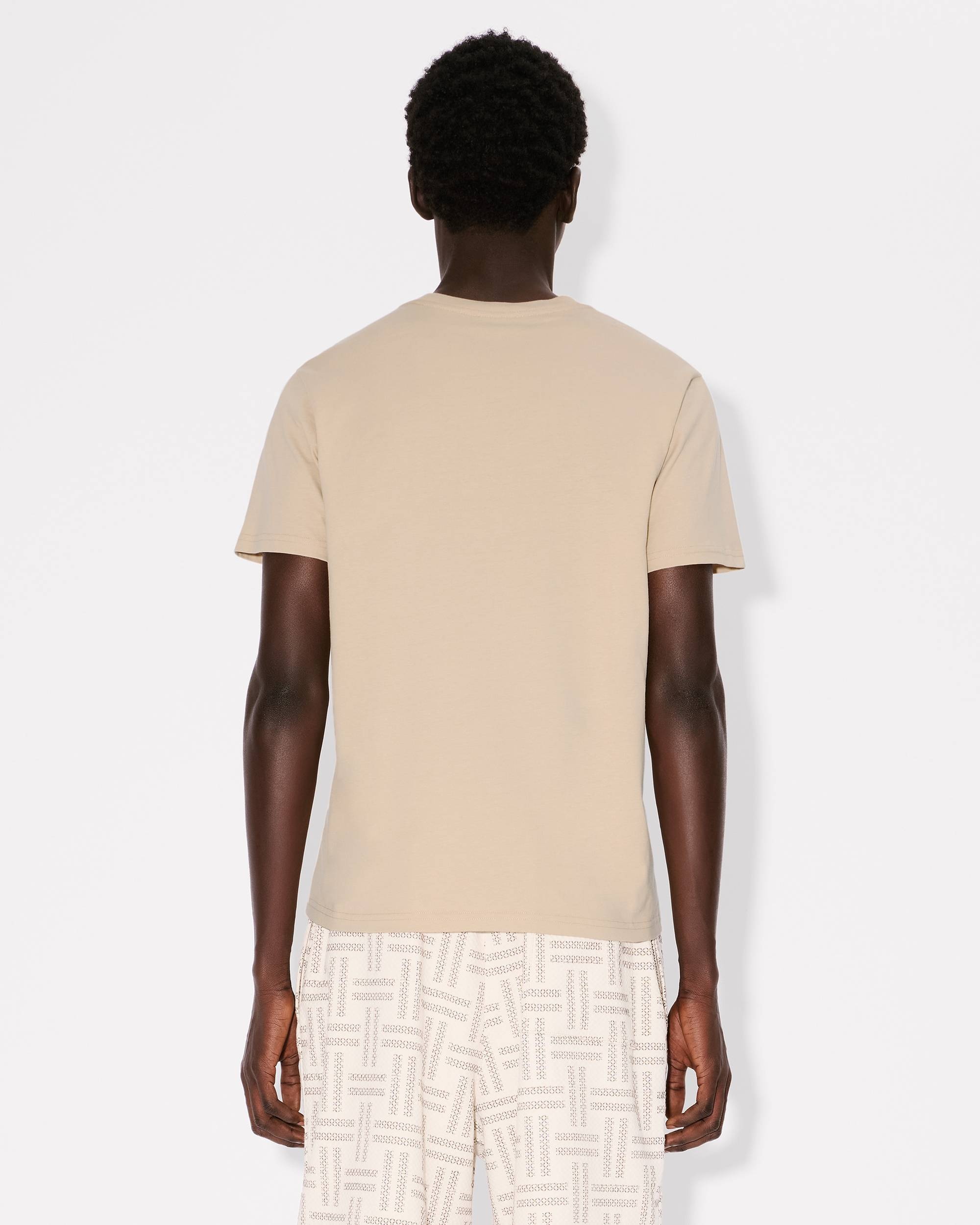 'KENZO Weave' embroidered slim T-shirt in cotton - 4