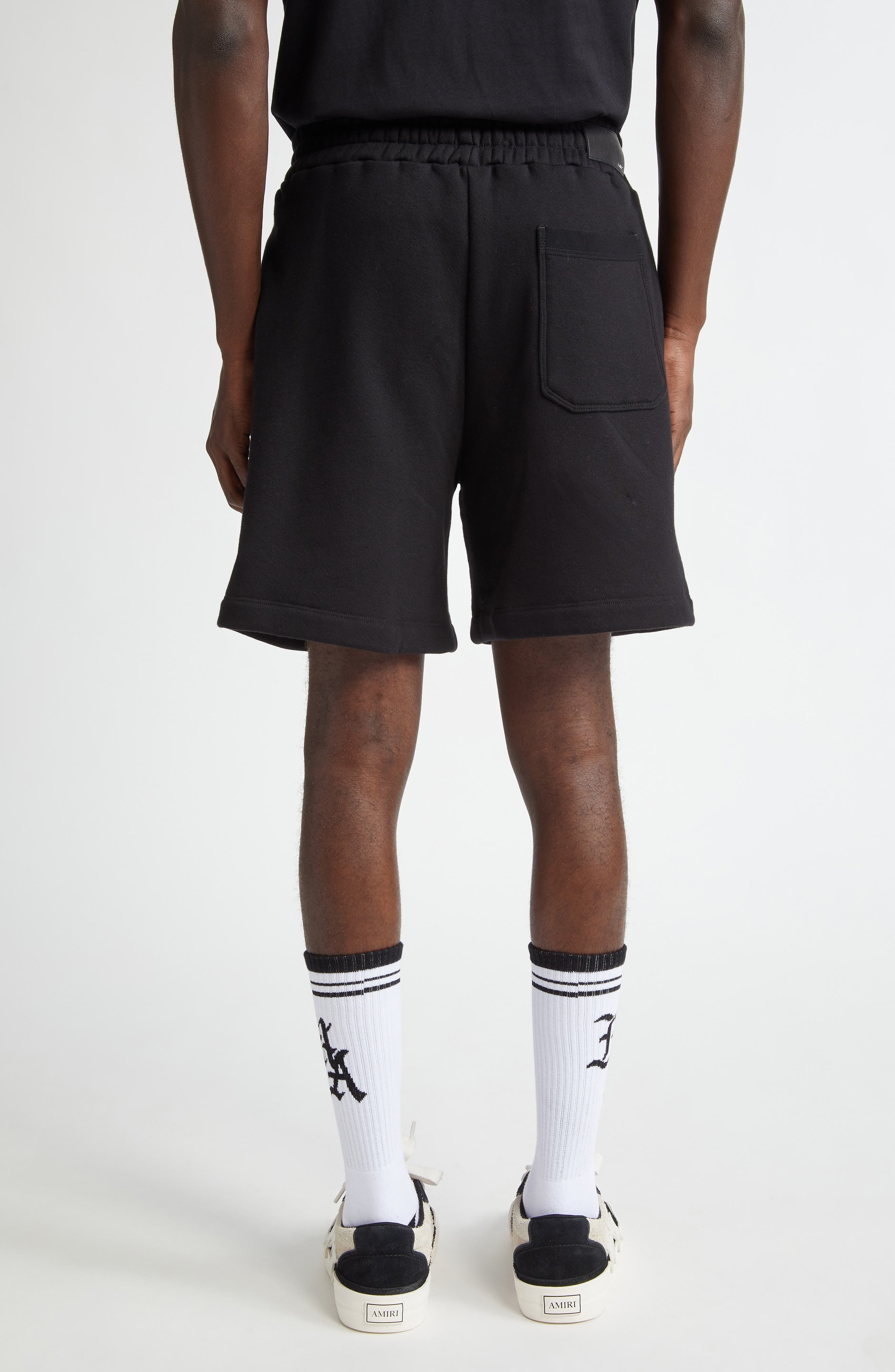 AMIRI Core Logo Cotton Knit Shorts in Black at Nordstrom - 3