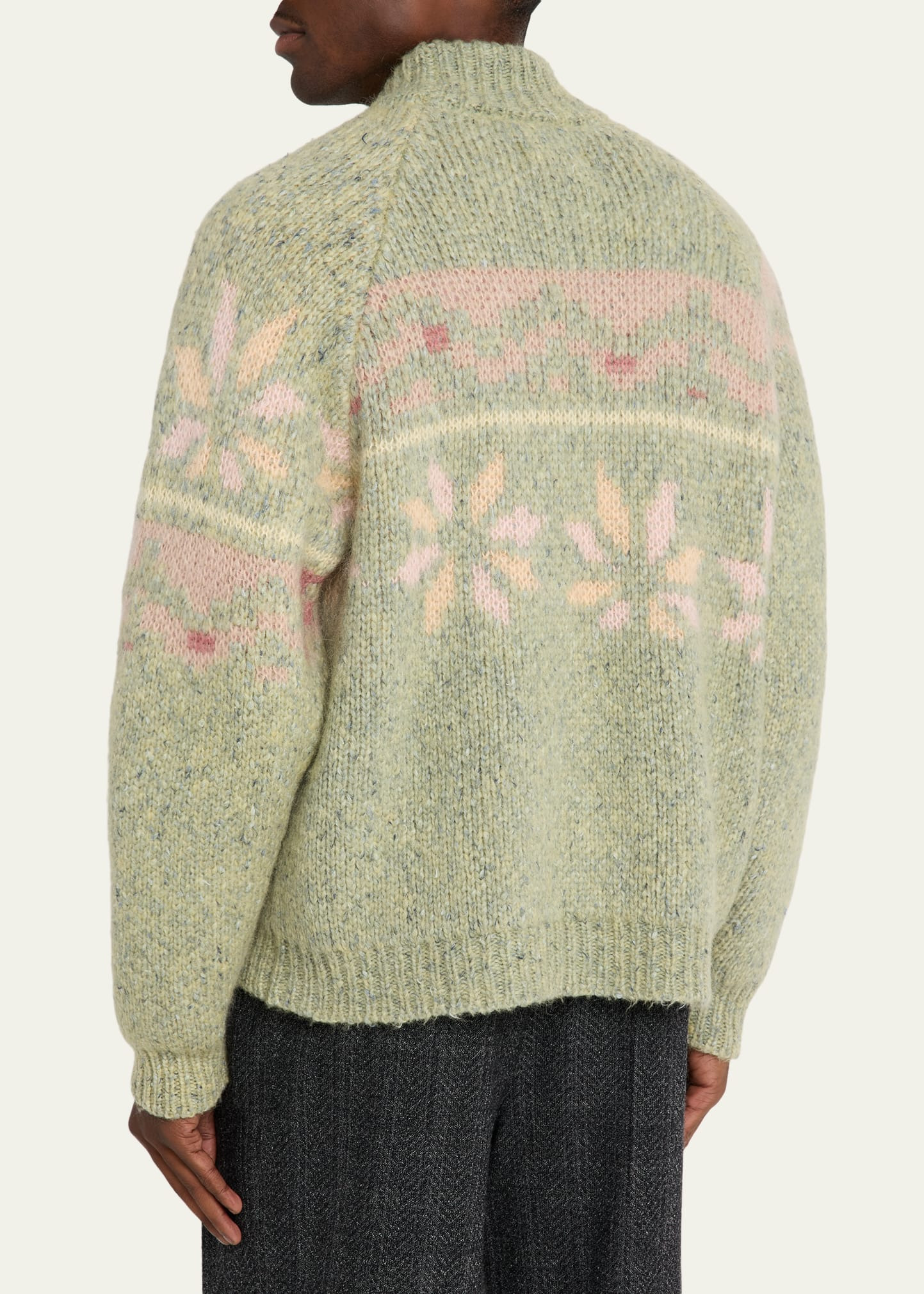 Men's Drunk Alpaca Wool Crewneck Sweater - 3