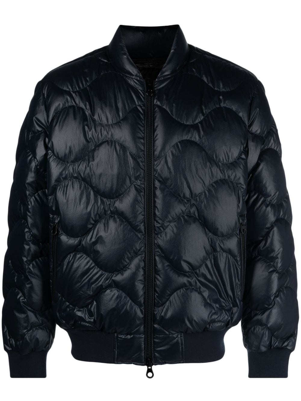 quilted padded bomber jacket - 1