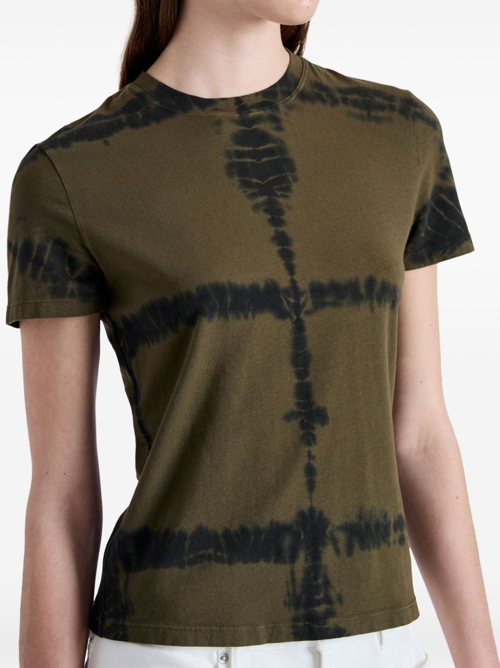 tie-dye print cotton-blend t-shirt - 6