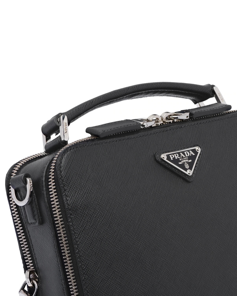 Prada Brique Saffiano Leather Cross-Body Bag 6