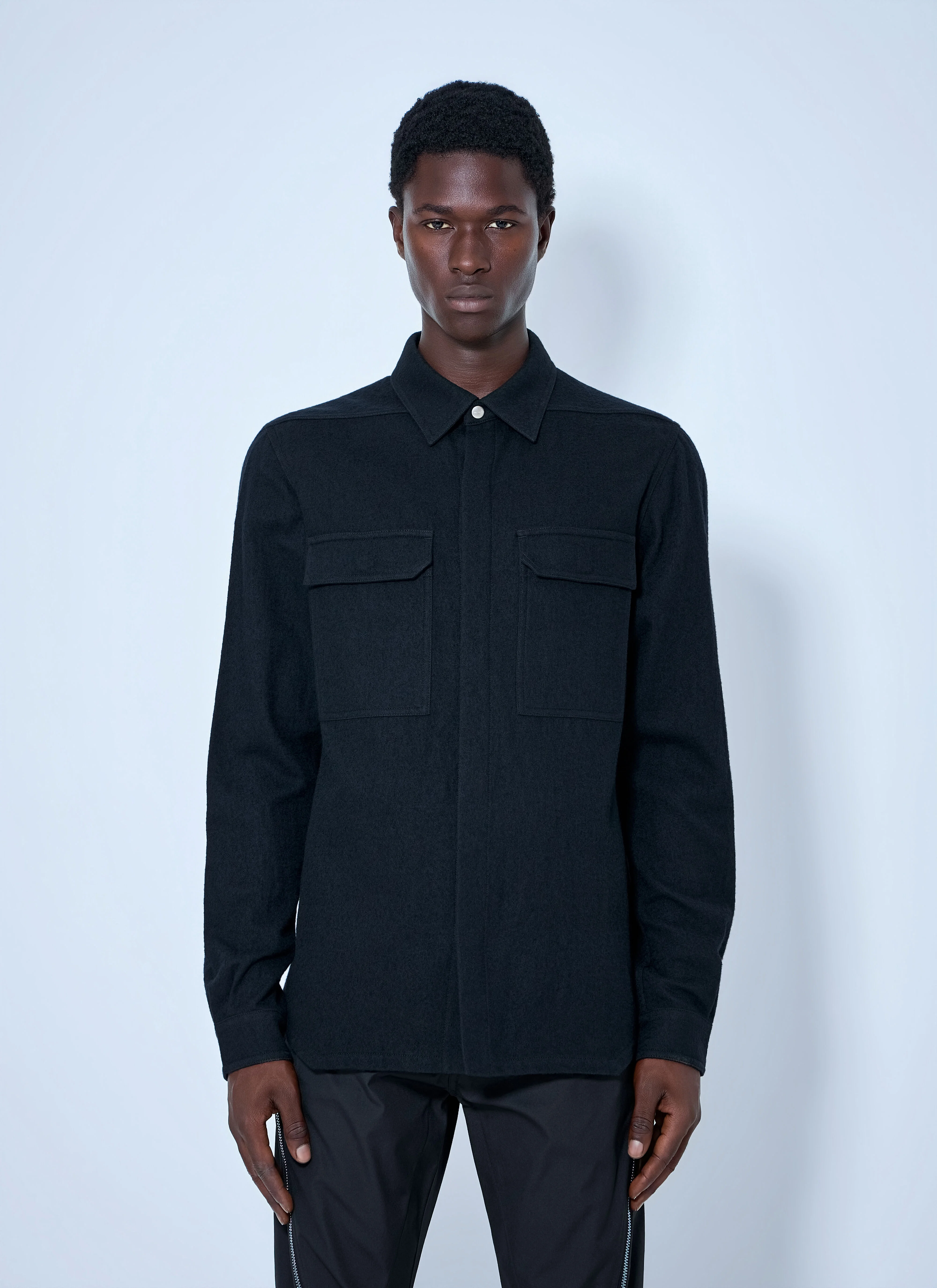 Wool Blend Overshirt - 1