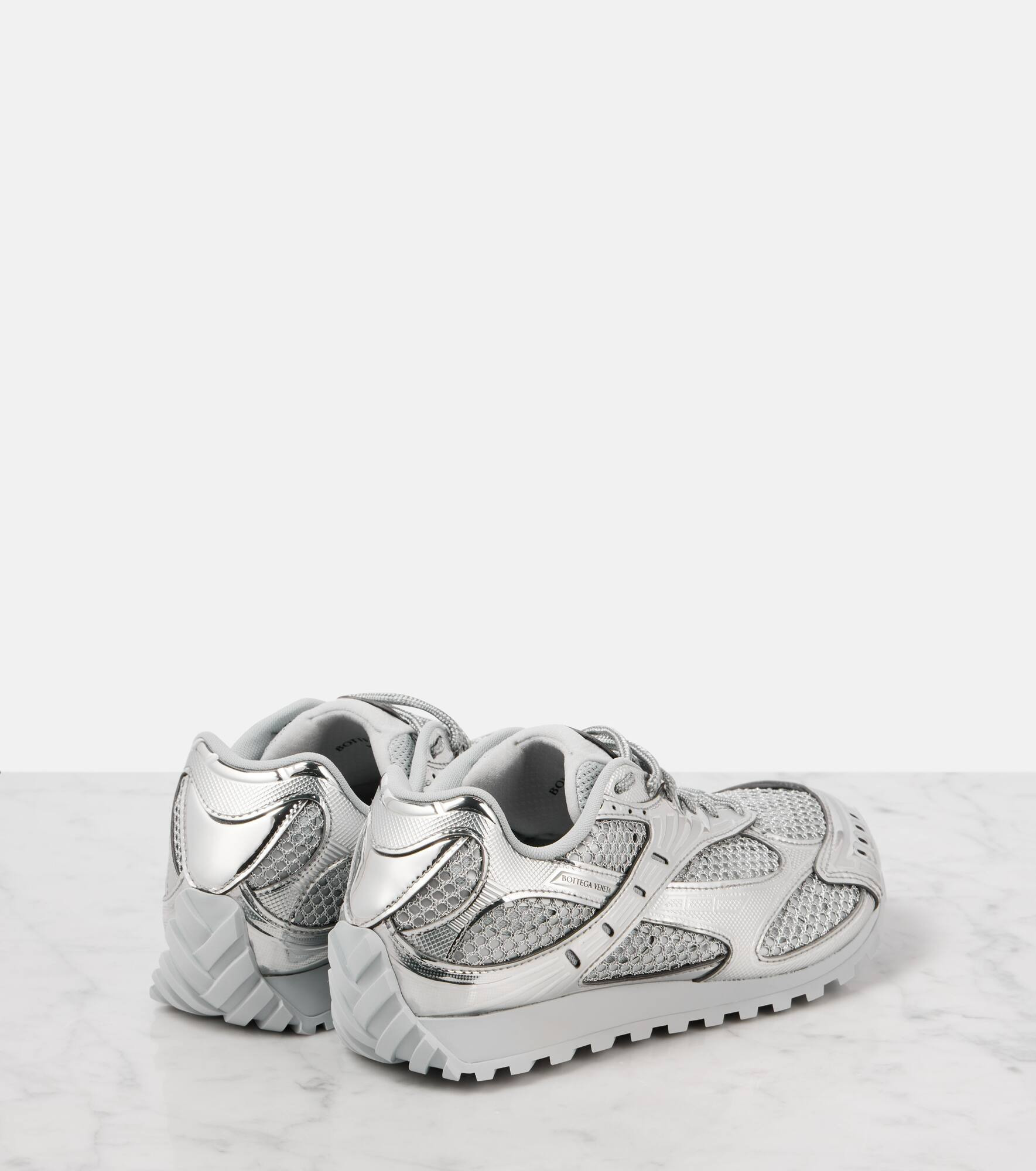 Orbit metallic mesh sneakers - 2