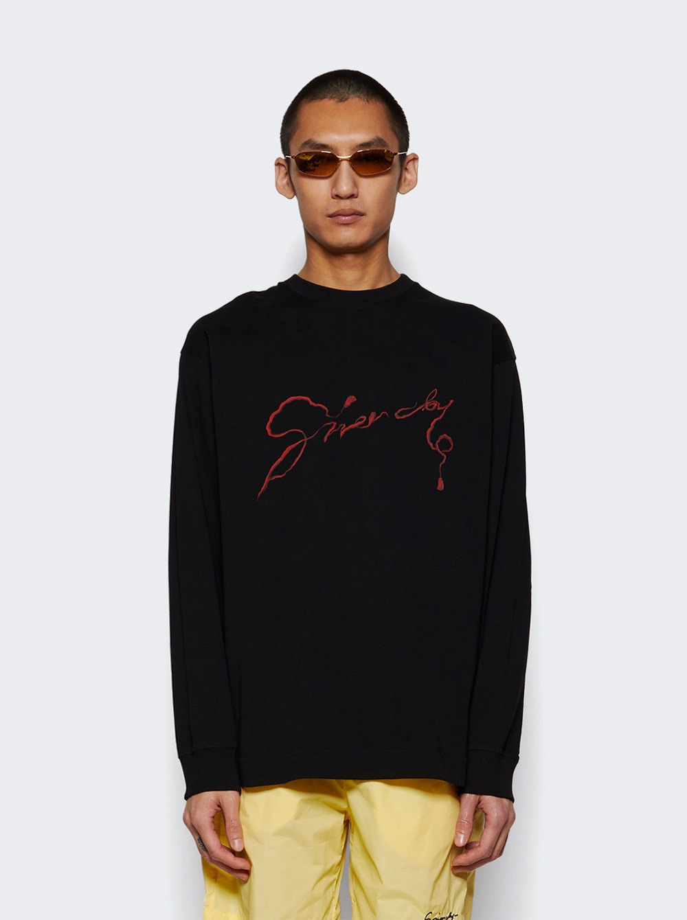 Regular Long Sleeves Tee Black - 2