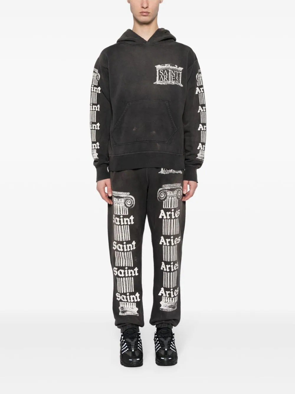 LOGO-PRINT COTTON HOODIE - 2
