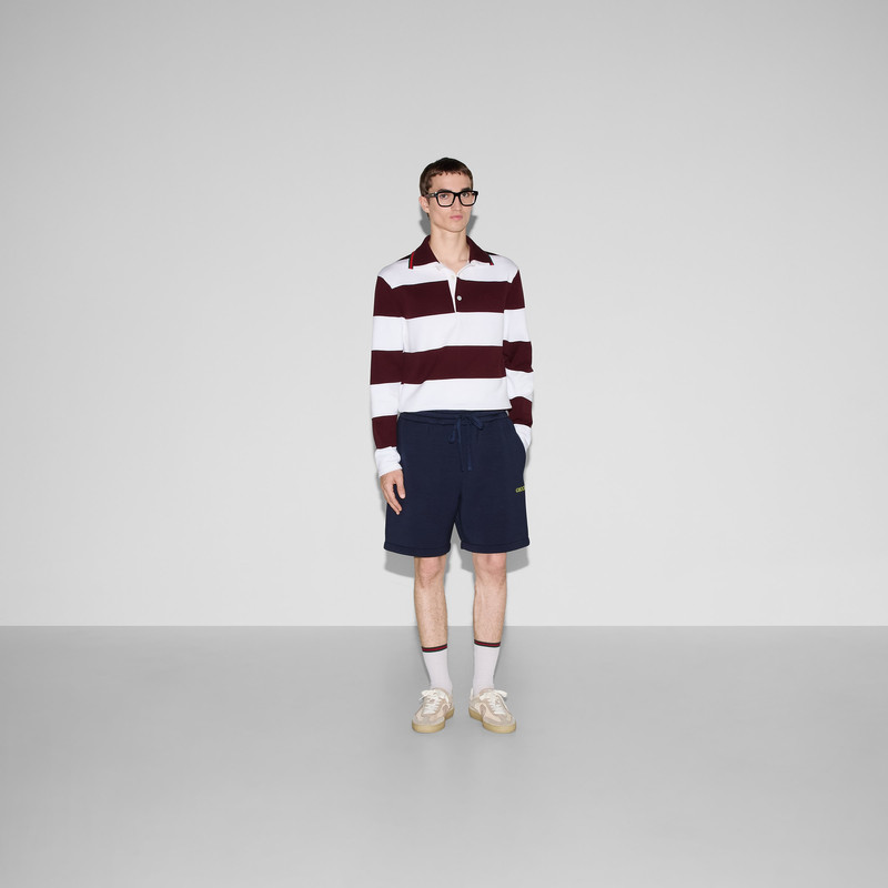 GUCCI Jersey shorts with patch outlook