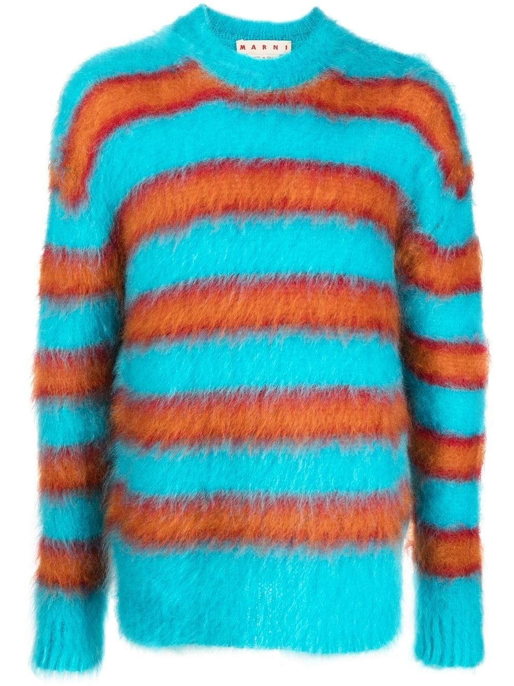 striped mohair jumper - 1