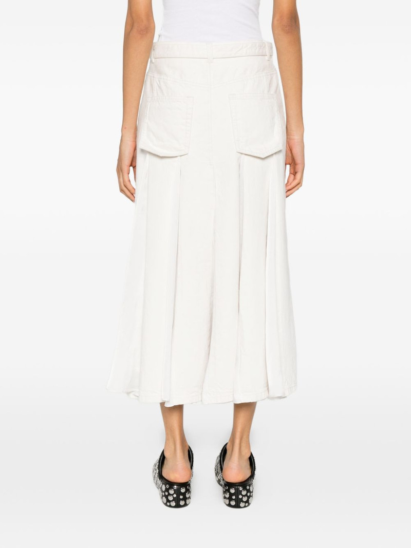 belted front-slit midi skirt 4