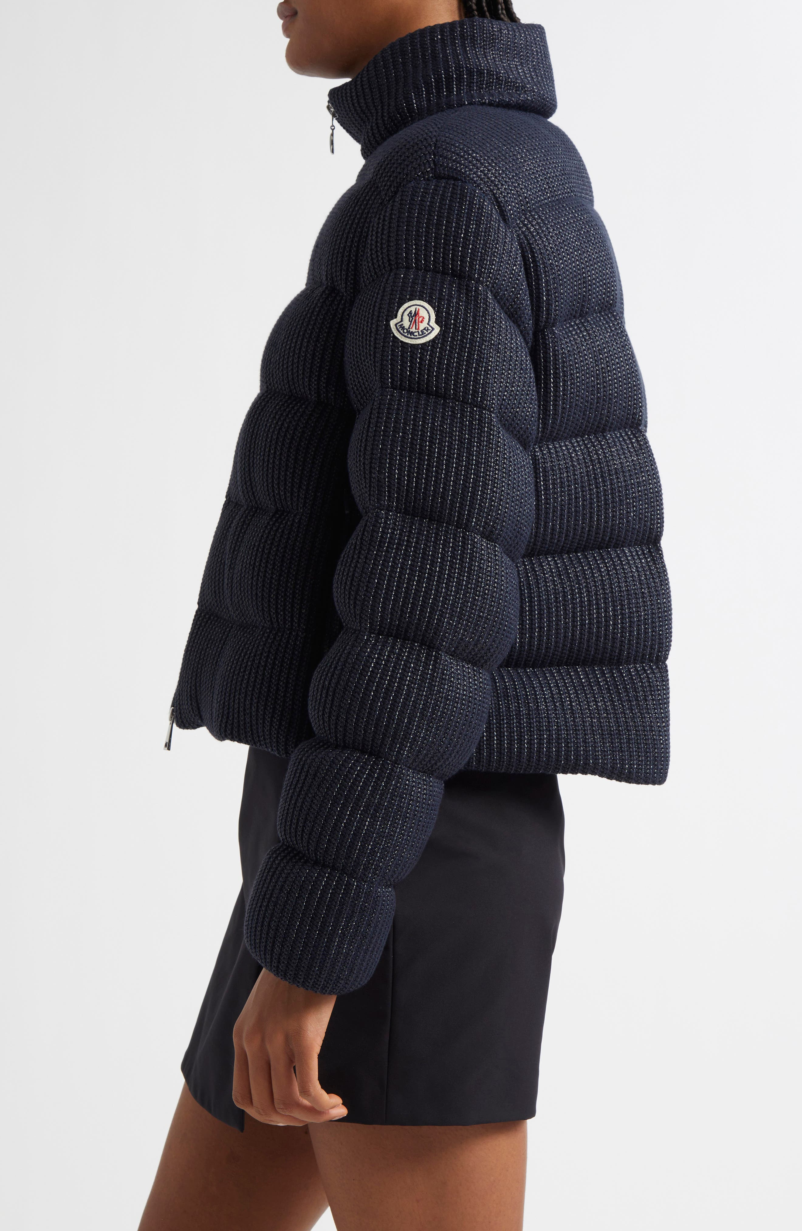 Moncler Thoiry Down Puffer Jacket in Navy Blue at Nordstrom - 4