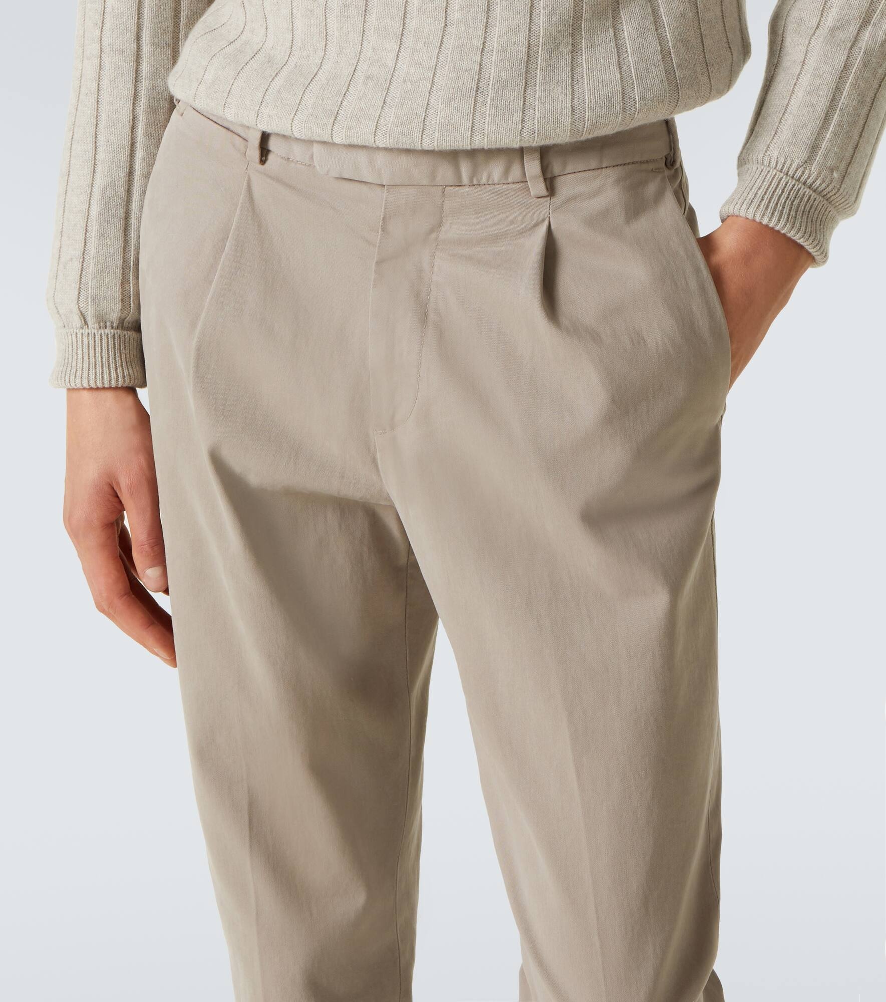 Cotton straight pants - 5