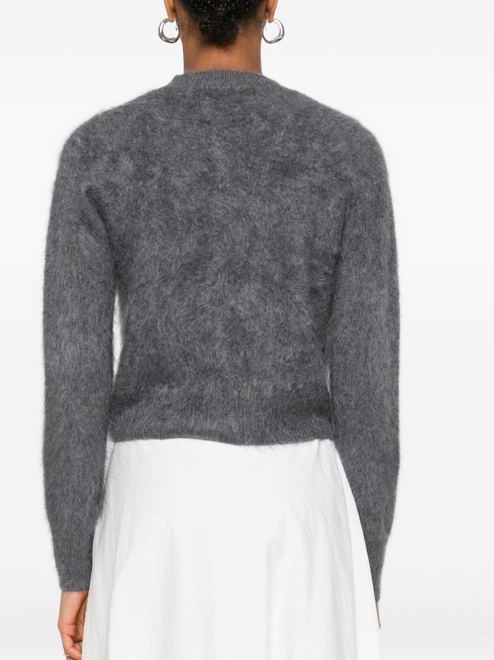 brushed cashmere cardigan - 4