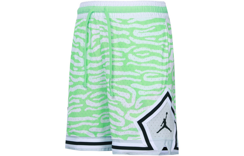 Jordan Air Jordan Dri-FIT Sport Bc Diamond Casual Sports Breathable Stripe Shorts Mint Green DM2819-379 outlook