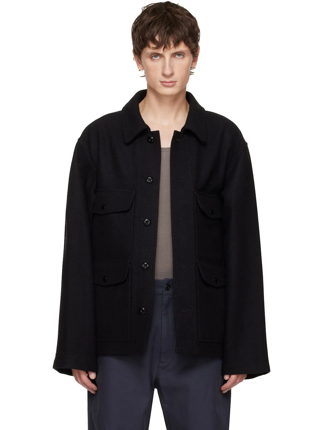 Black Utility Jacket - 1