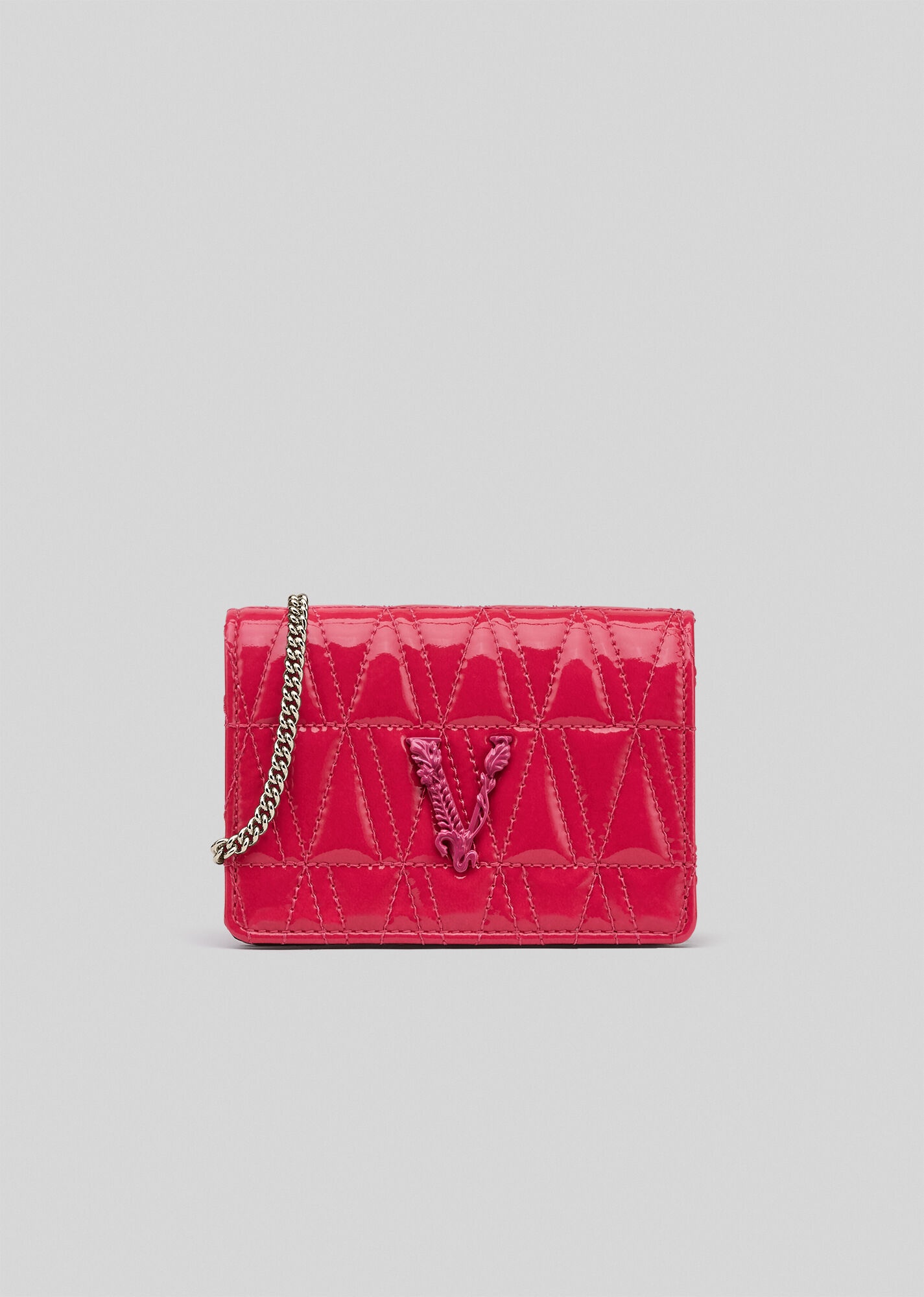 Virtus Quilted Naplak Small Chain Wallet - 1