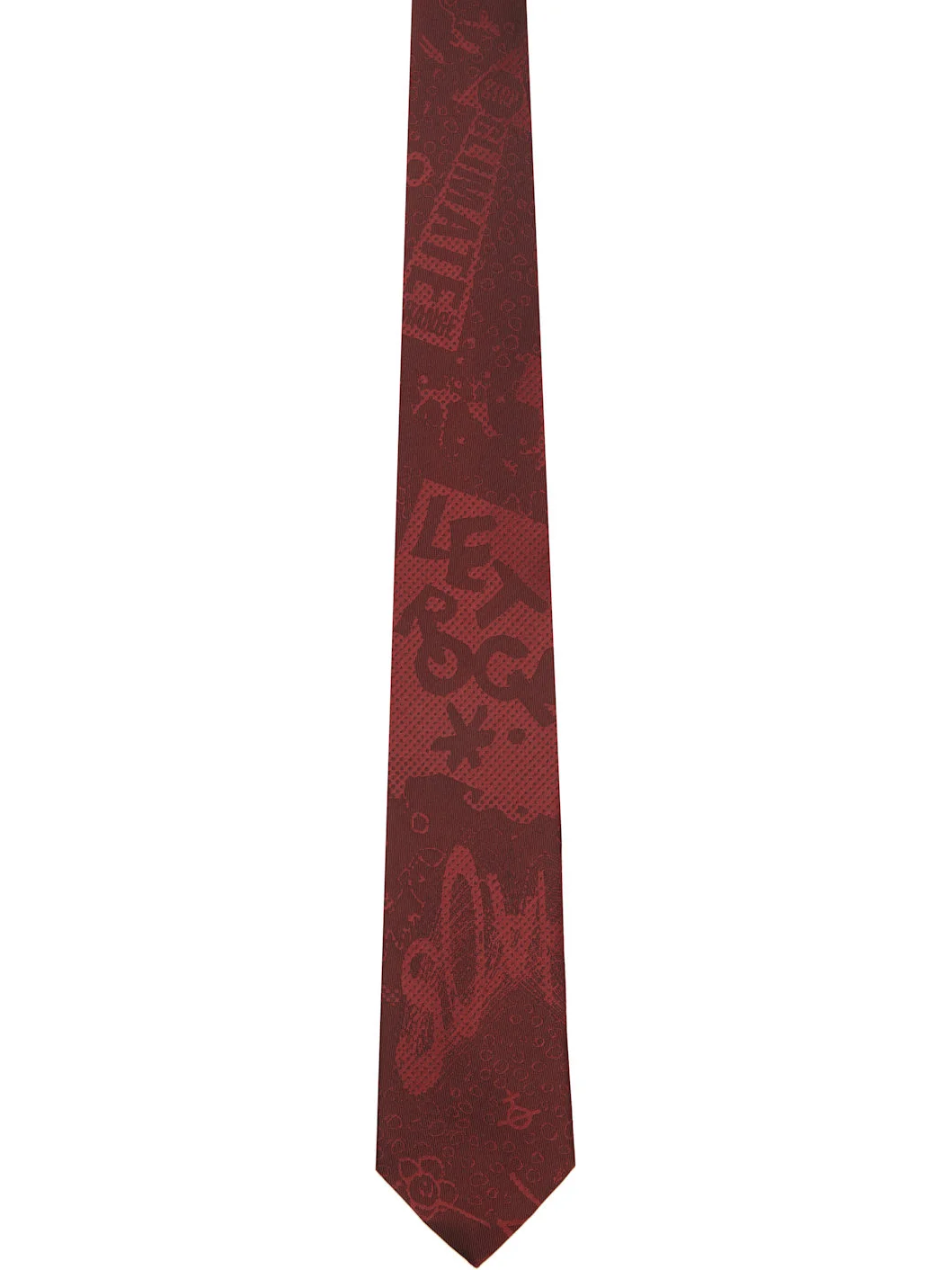 Burgundy 8.5cm 'Rock' Tie - 1
