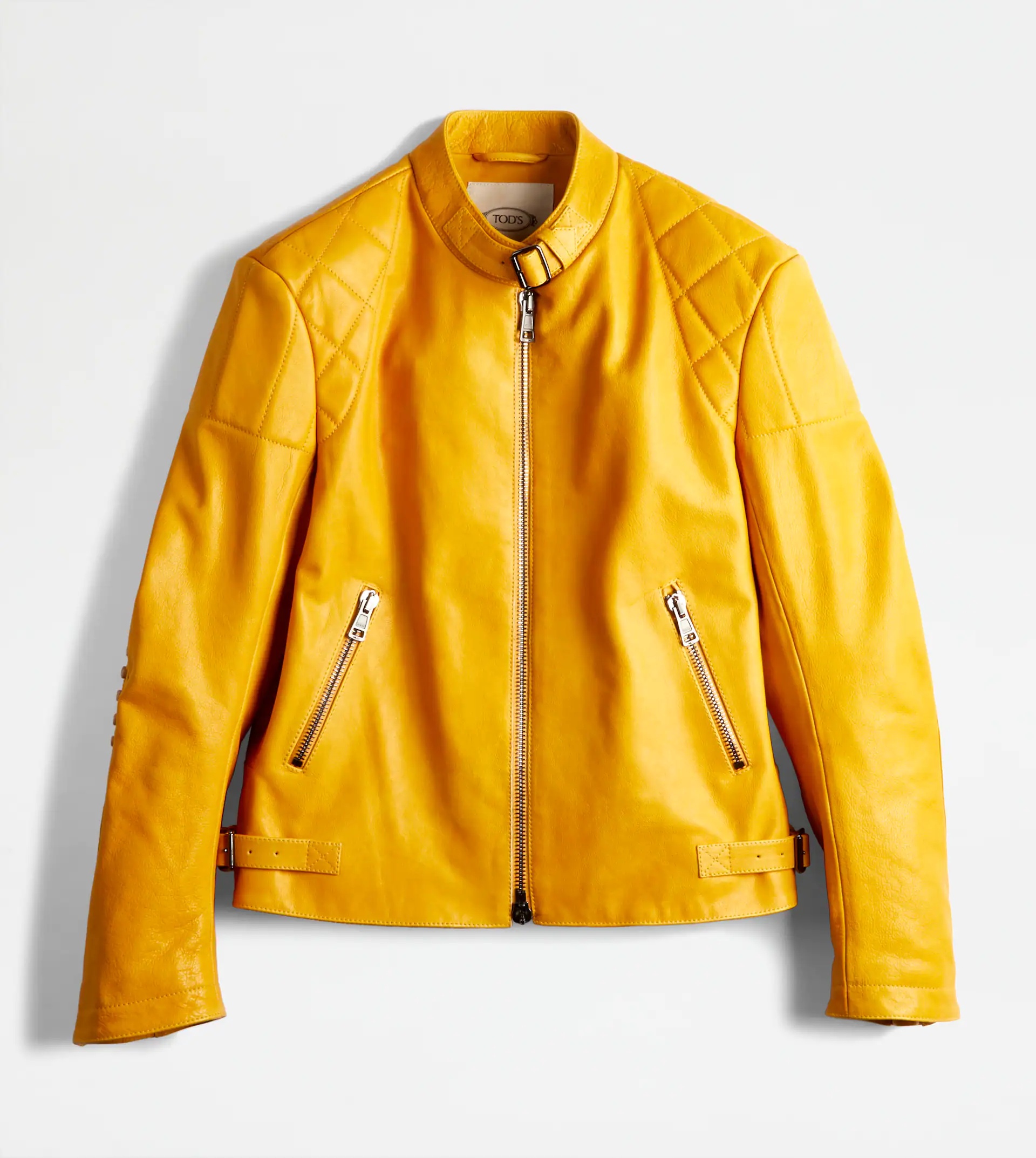 TOD'S BIKER IN LEATHER - YELLOW - 1