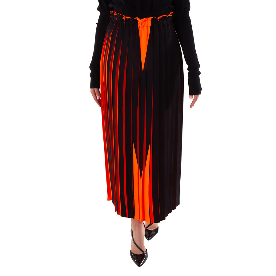 MM6 Ladies Bicolor Pleated Skirt - 3
