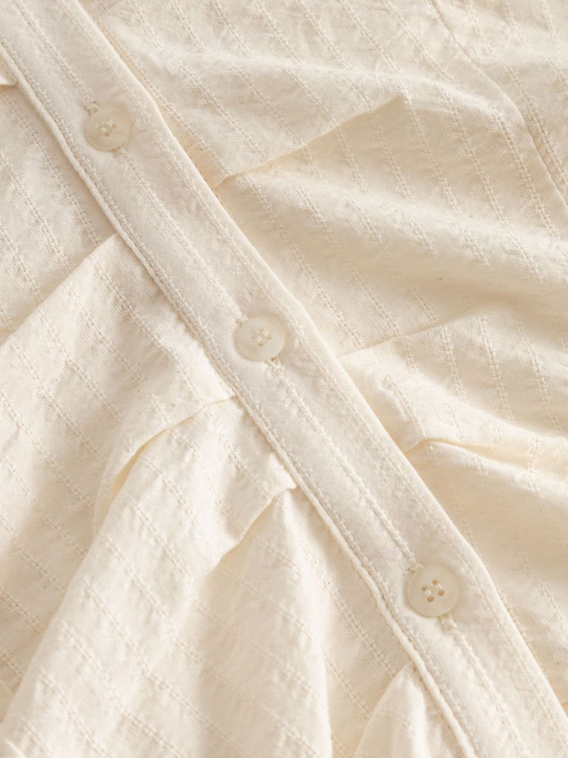 gathered button-up shirt 4