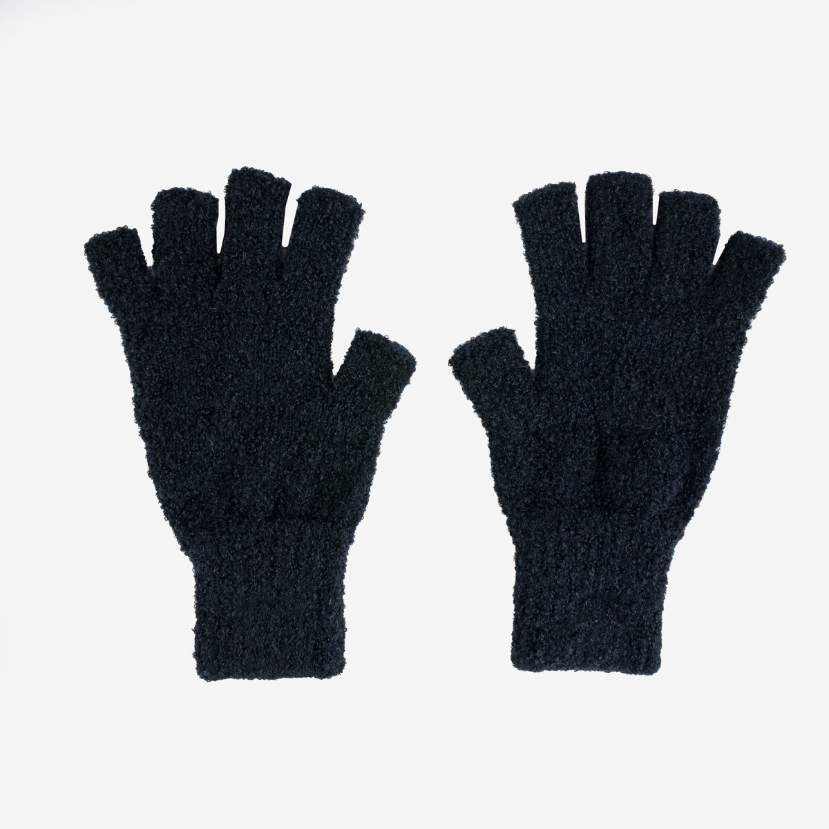 DEC-GLV-BLK Decka Fingerless Gloves - Black - 3