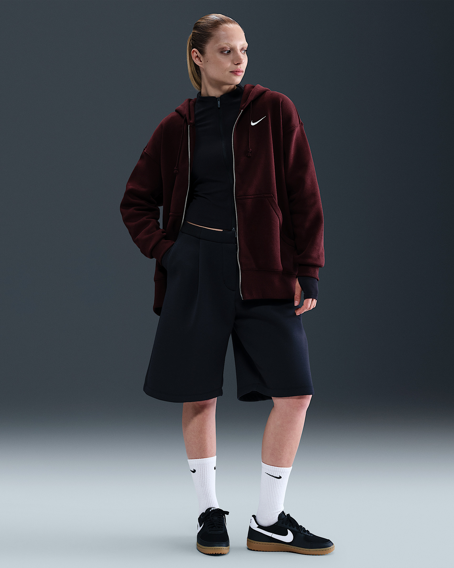 Nike Sportswear Phoenix Fleece Women's Oversized Full-Zip Hoodie - 4