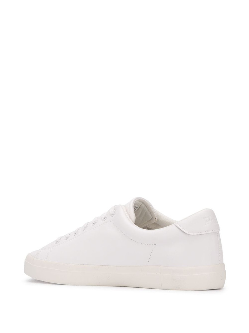 low top contrast logo sneakers 3