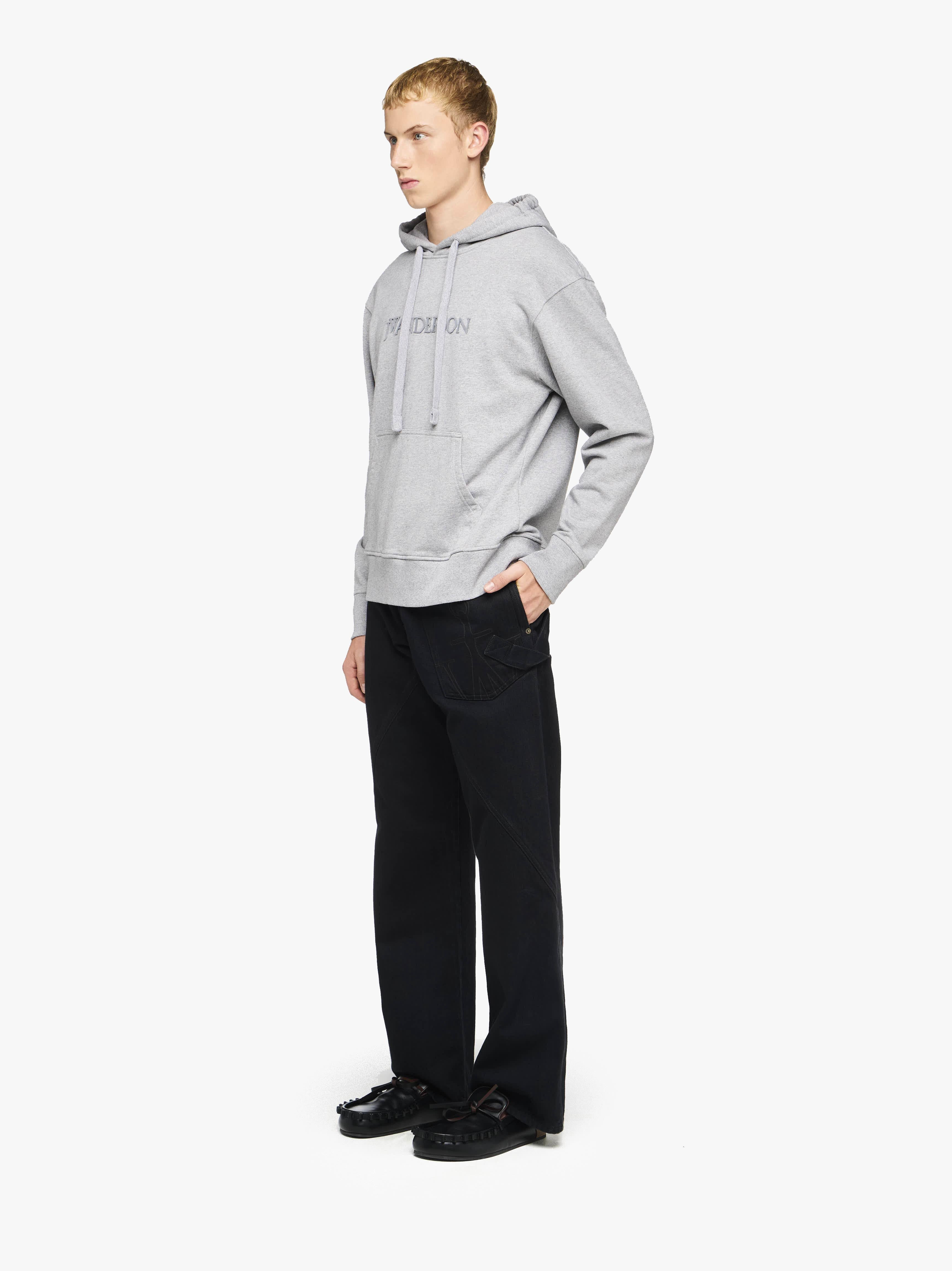 LOGO EMBROIDERY HOODIE - 4