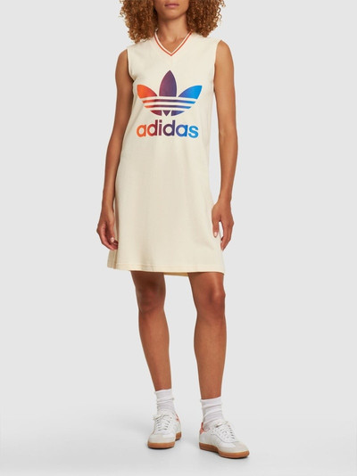 adidas Originals Logo print v-neck dress outlook