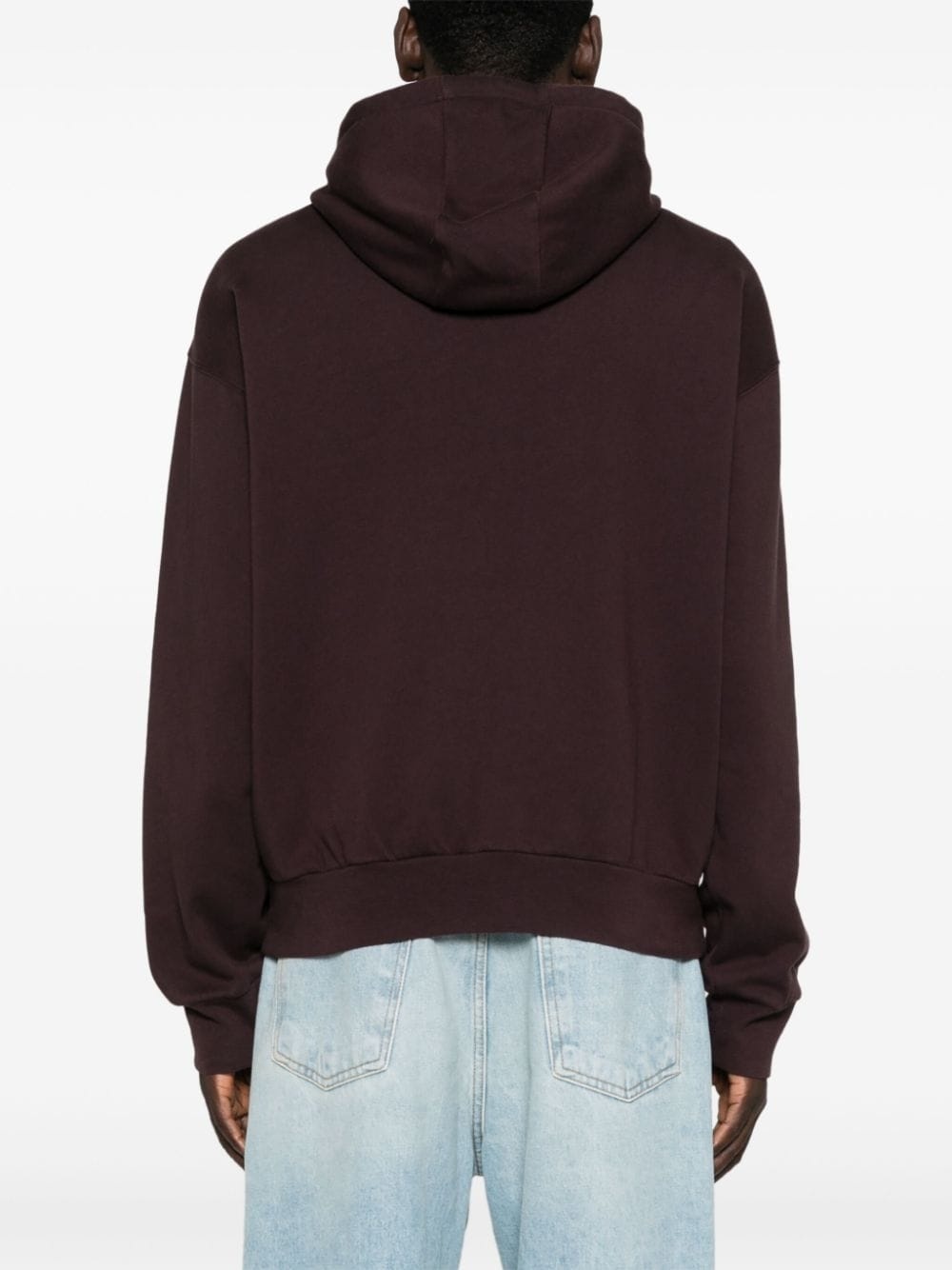 logo-embossed hoodie - 4