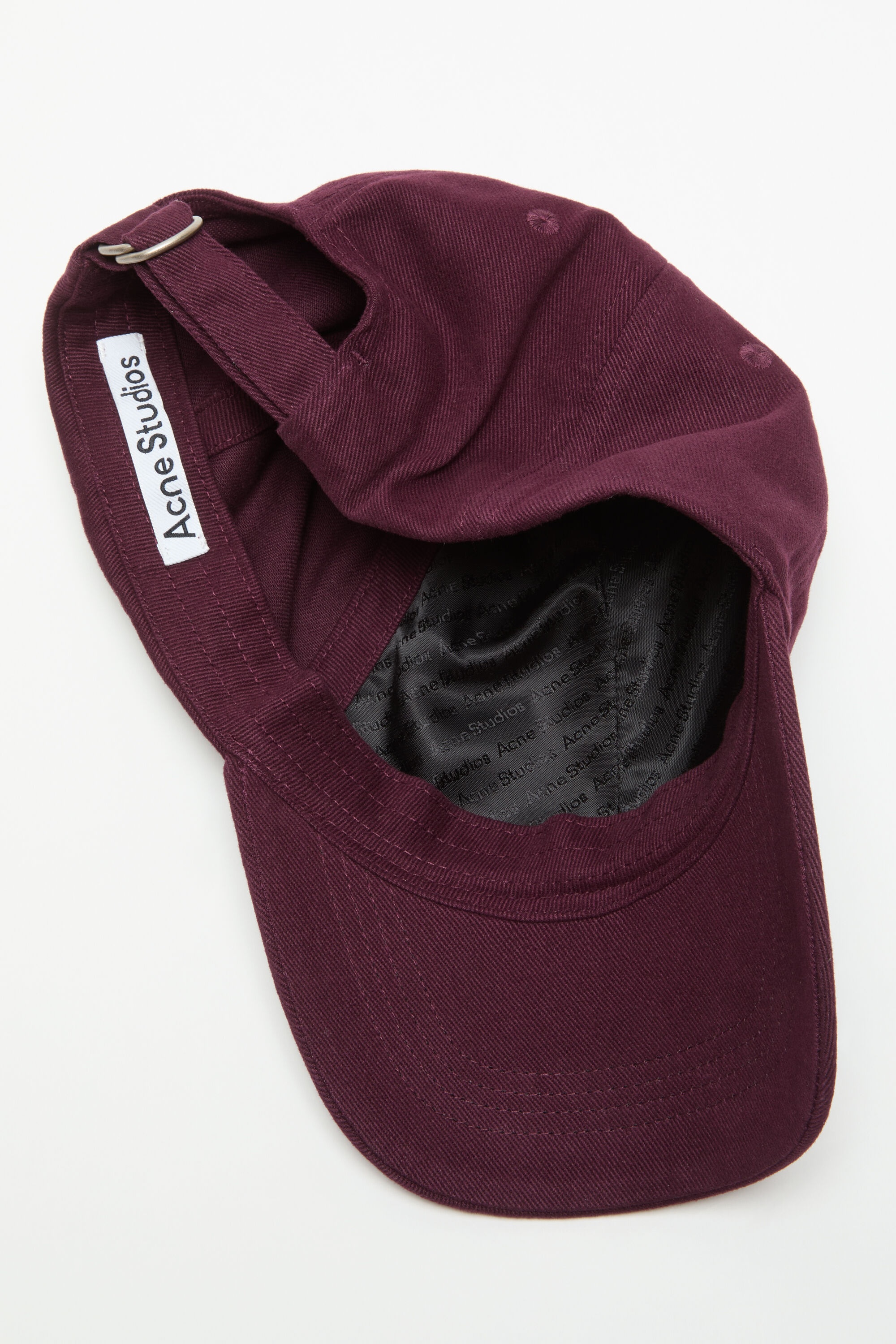 Twill logo cap - Burgundy - 2