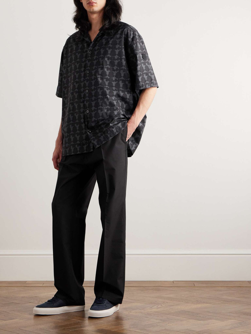Moncler Straight-Leg Cotton-Blend Poplin Trousers outlook