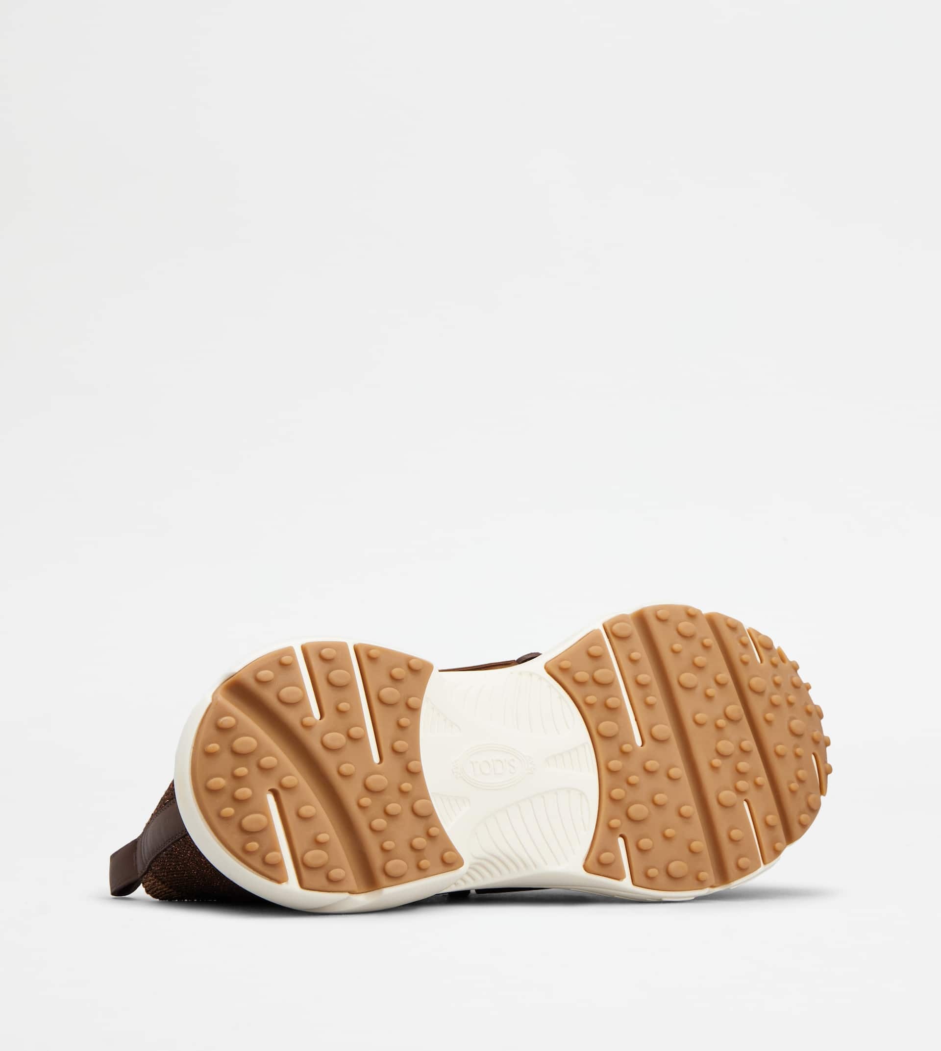 KATE SLIP-ON SNEAKERS IN FABRIC - BROWN - 5