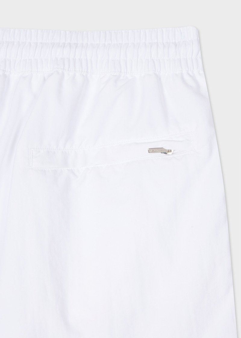 Paul Smith White Swim Shorts With 'Artist Stripe' Trim outlook