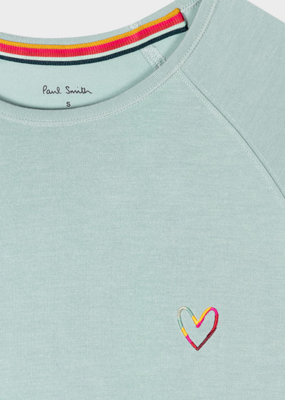 Paul Smith Pale Blue 'Swirl' Heart Sweatshirt outlook