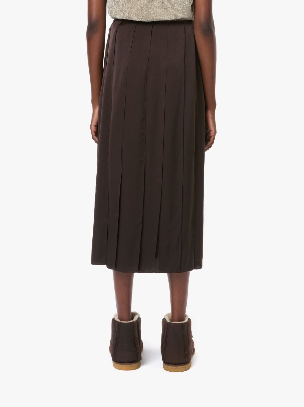 RIBBON PANEL MIDI SKIRT - 3