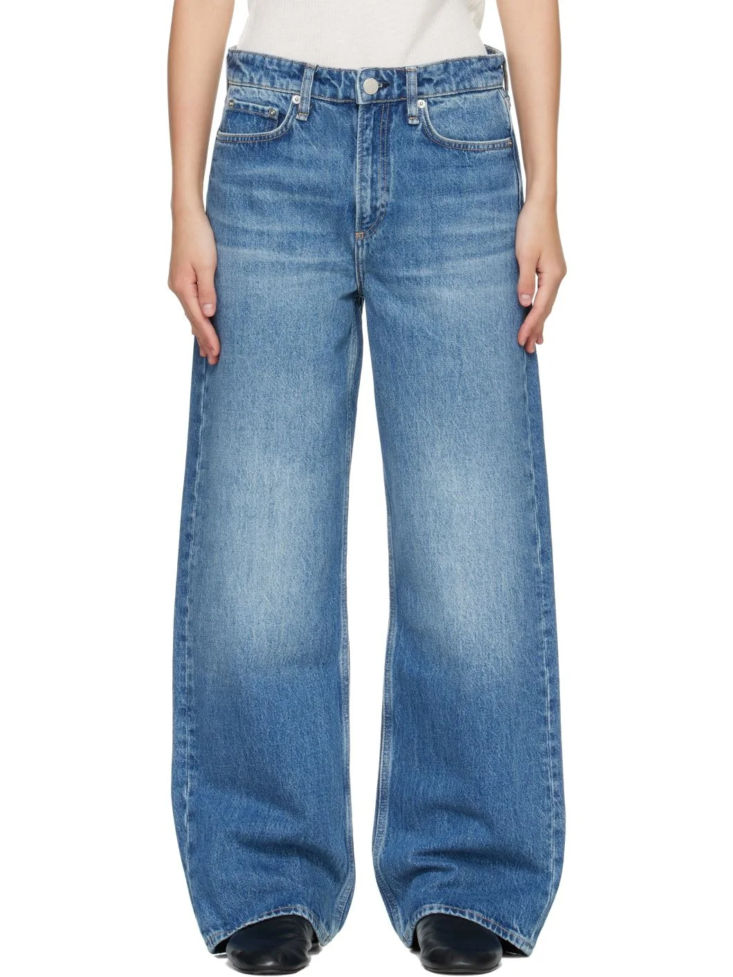 Blue Logan Wide Jeans - 1