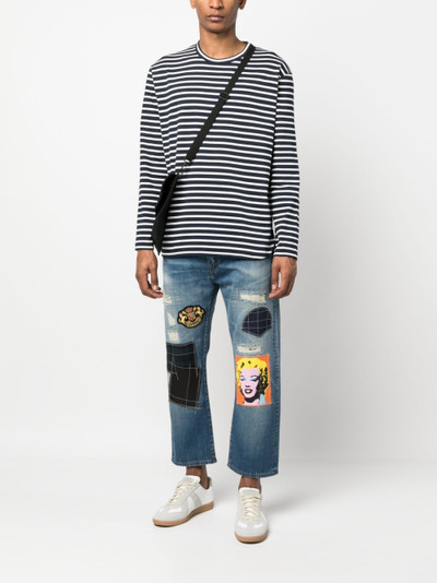 Junya Watanabe MAN Patchwork cropped jeans outlook