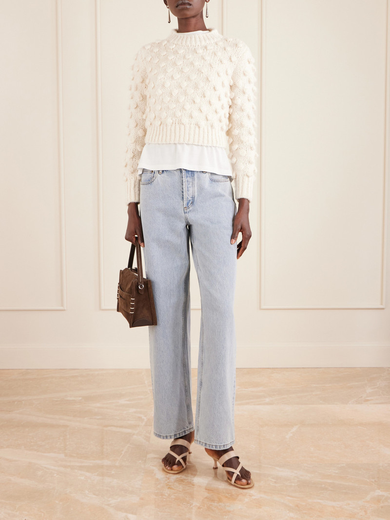 SUZIE KONDI Bia Knitted Cotton And Silk-blend Sweater outlook