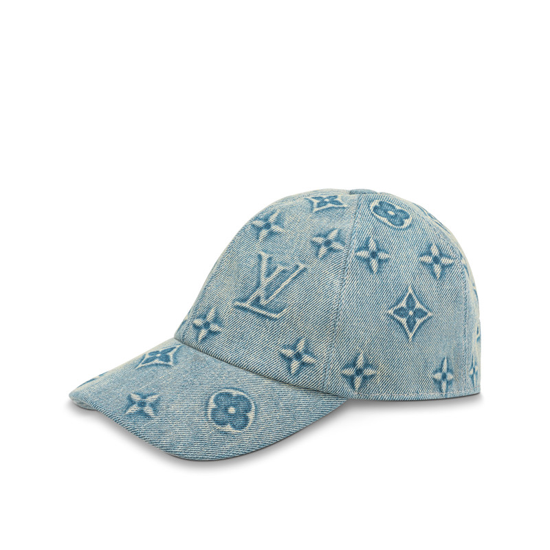 Monogram Washed Denim Cap 1