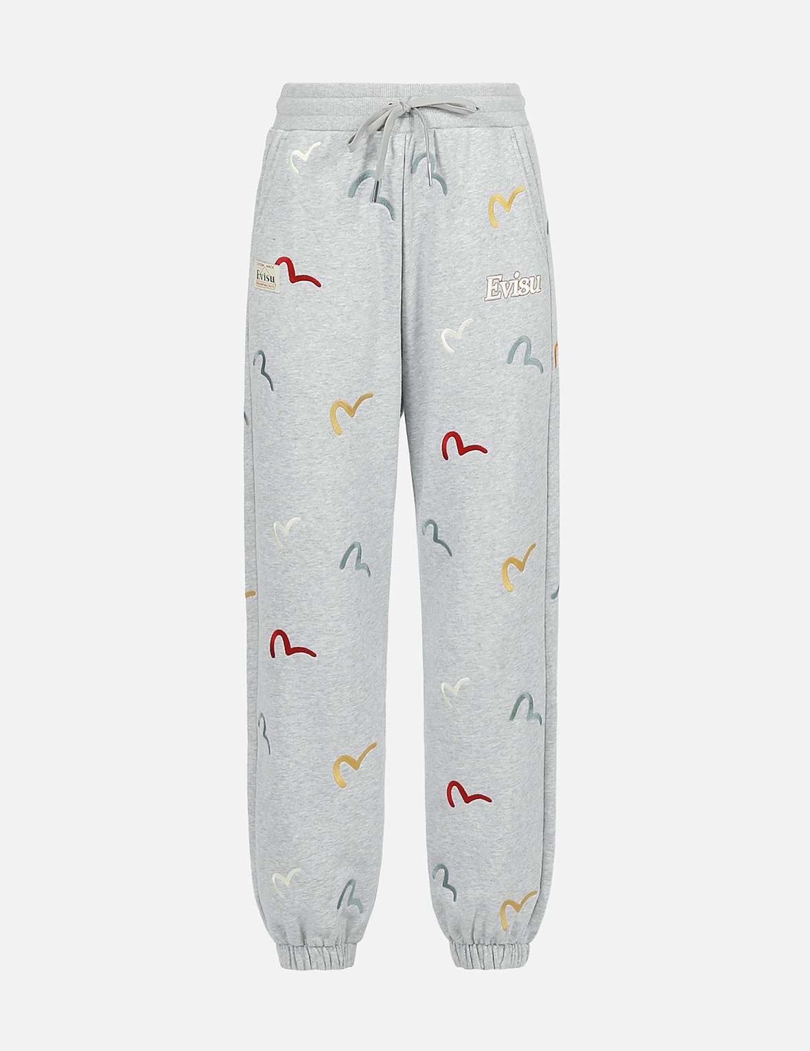 ALLOVER MULTI-COLOR SEAGULL EMBROIDERY SWEATPANTS - 10