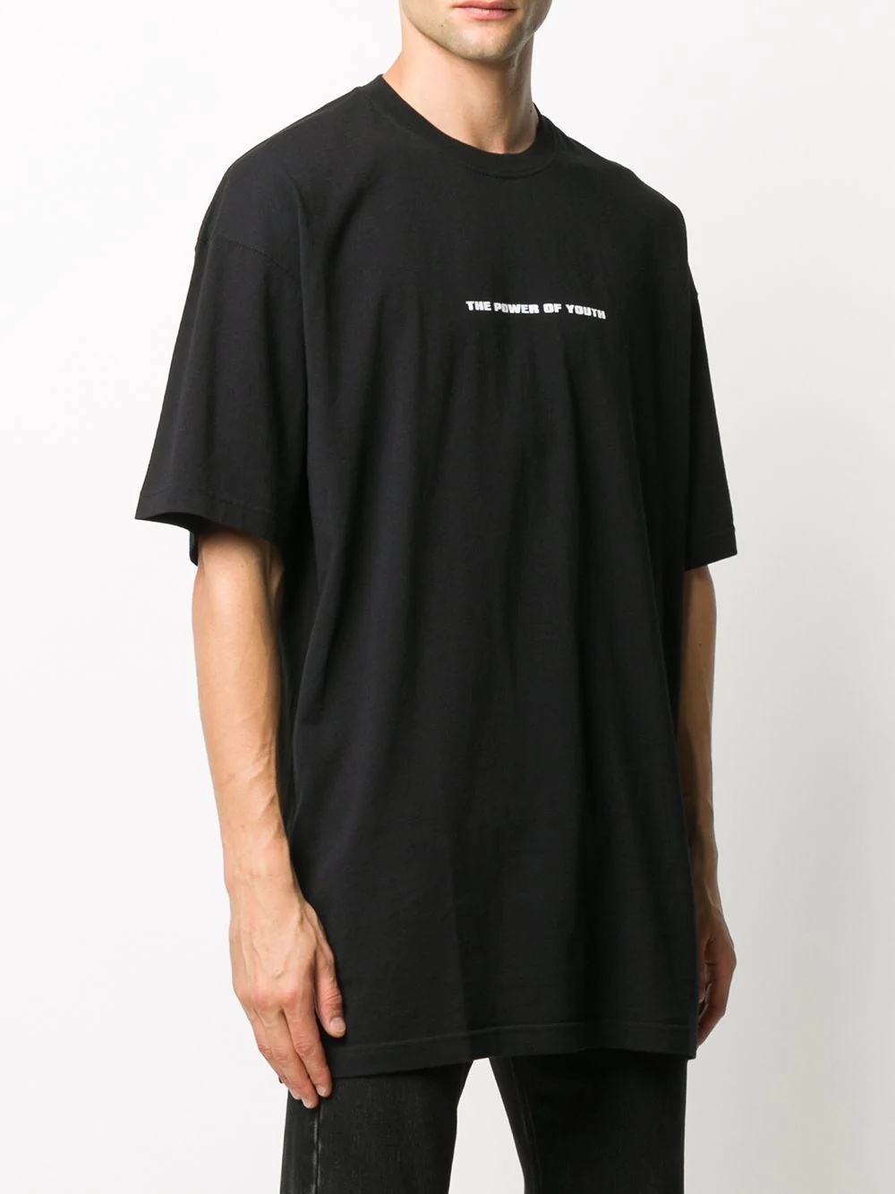 slogan print T-shirt - 4