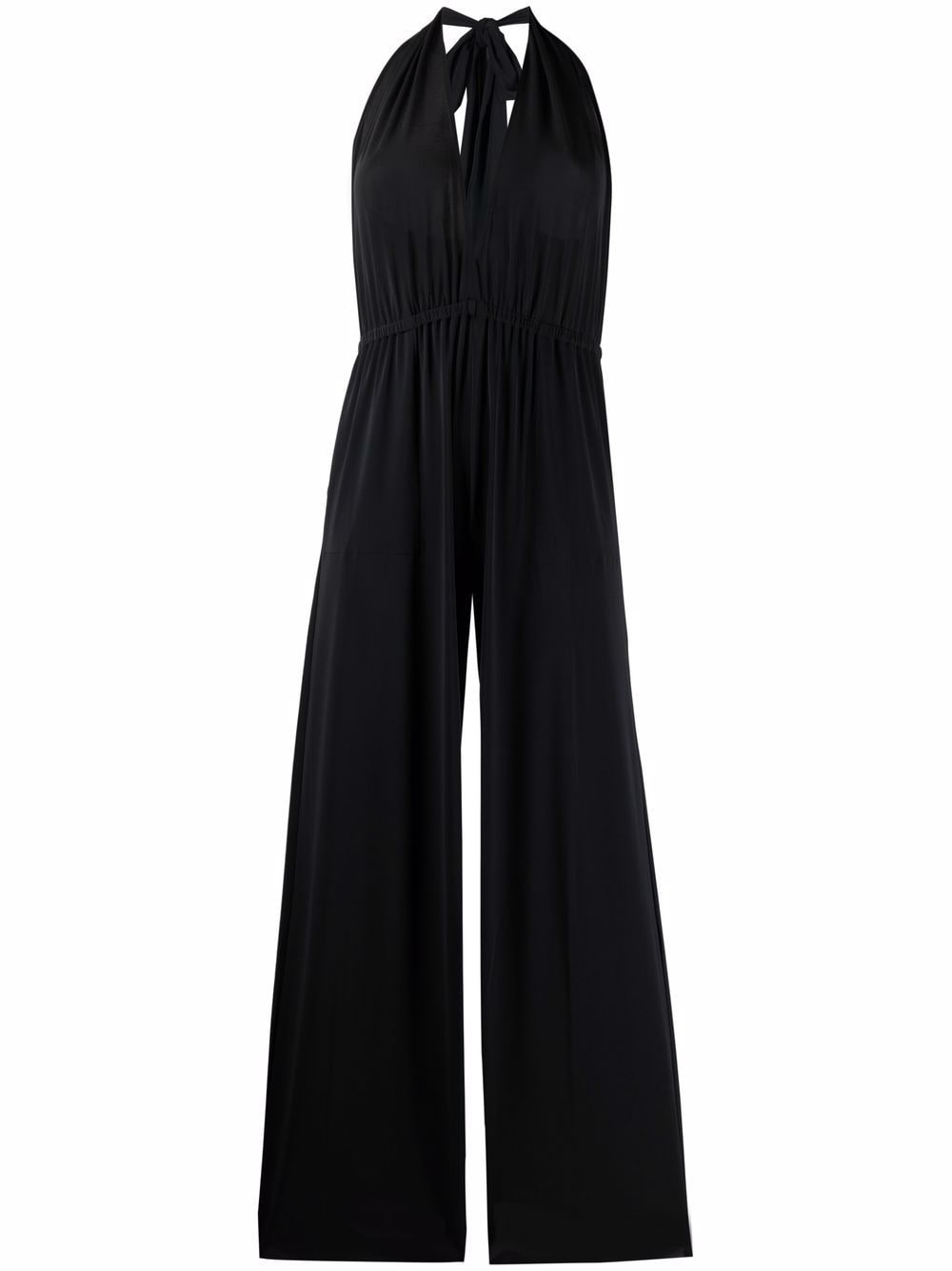 halterneck wide-leg jumpsuit - 1
