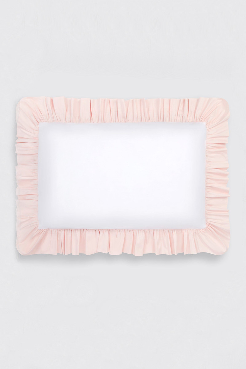 Frill Pillow Slip in White Cotton 1