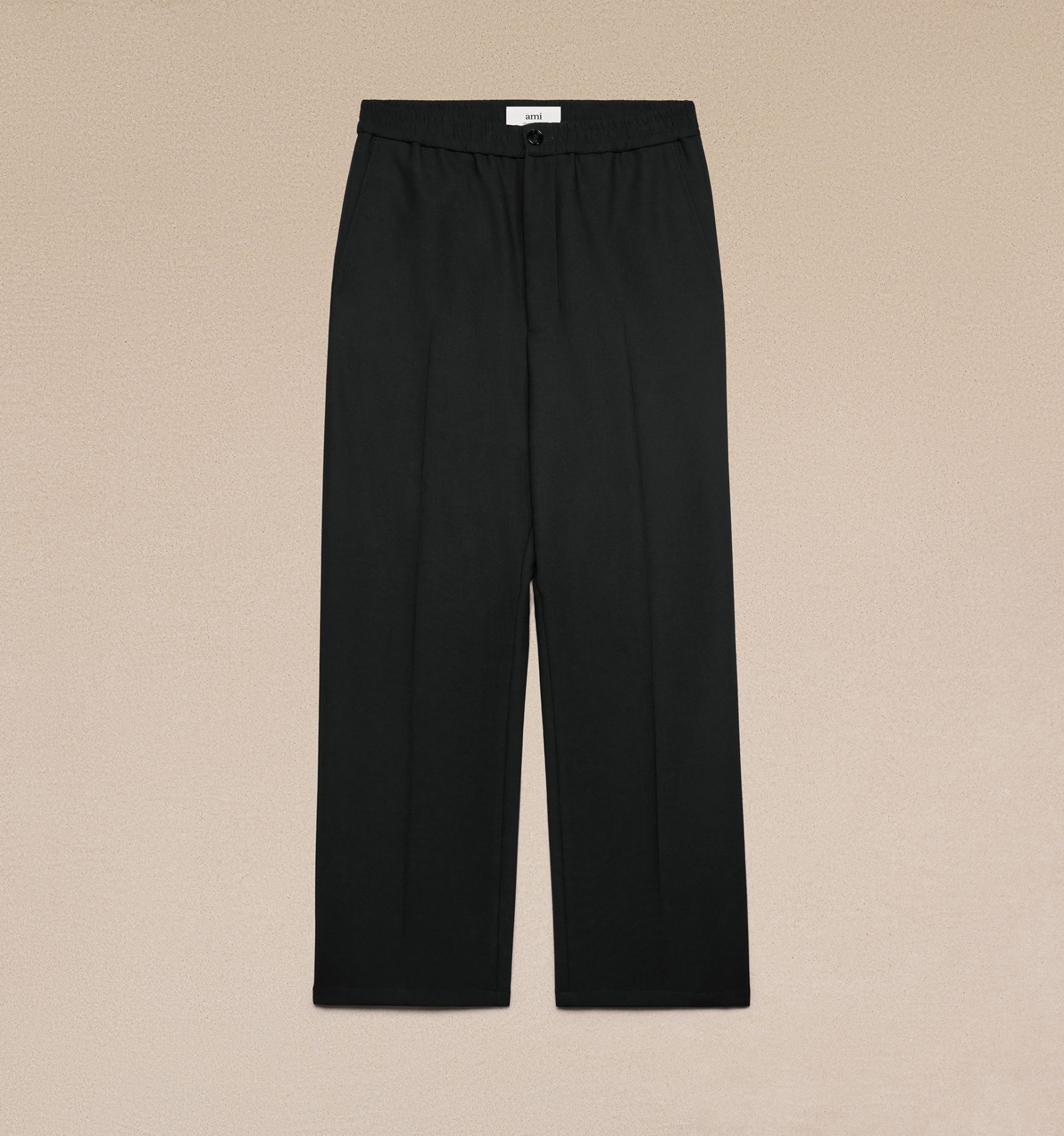 Elasticated Waist Straight Fit Trousers - 1