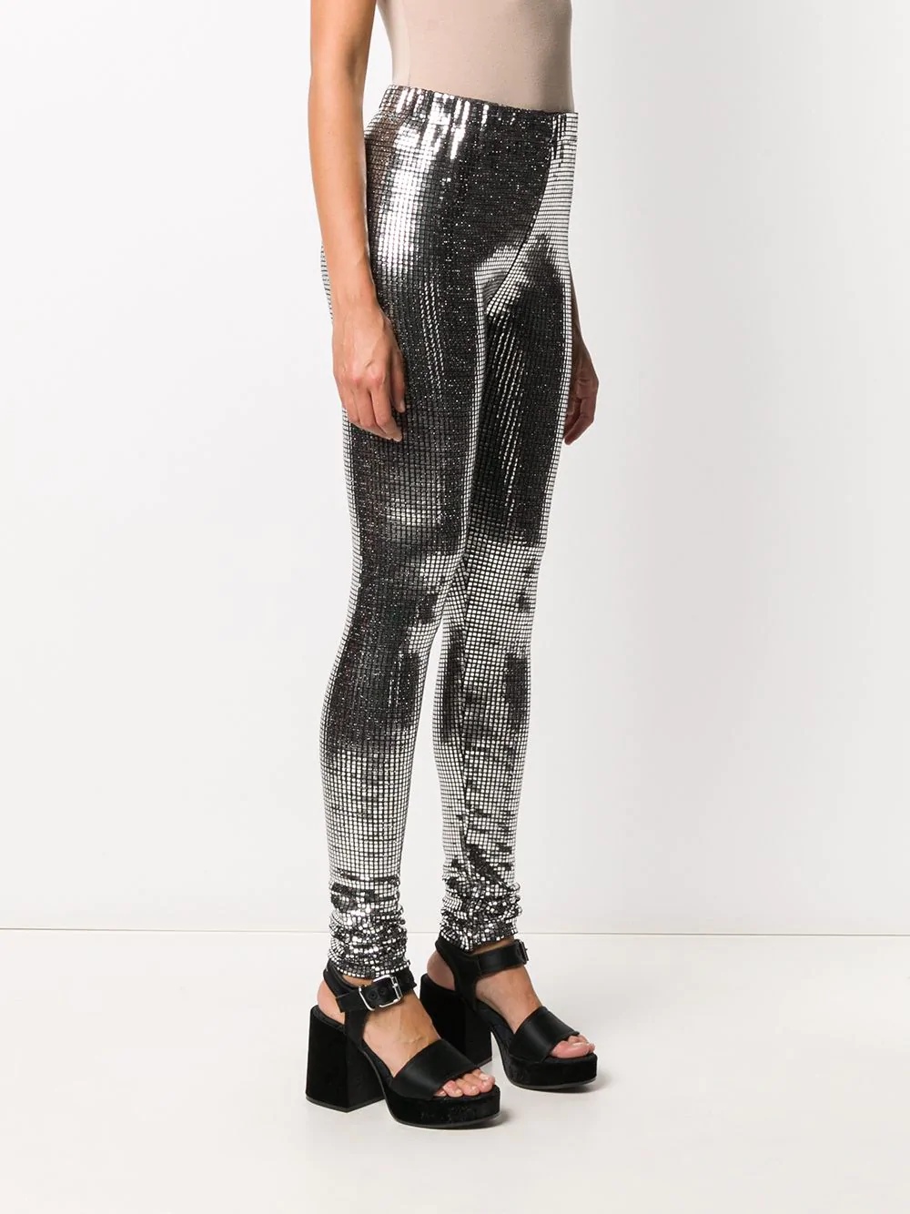 silver square leggings - 3