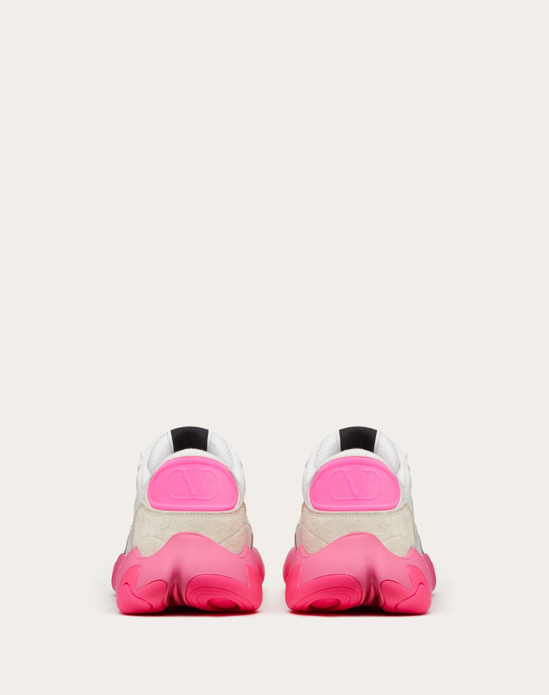 VALENTINO GARAVANI BUBBLEBACK MESH AND SUEDE SNEAKER 3