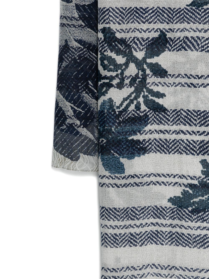 Pierre-Louis Mascia Hawnbci floral-print scarf outlook